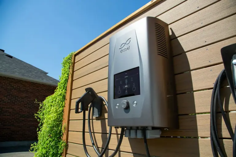 Home energy unit mounted on a wall